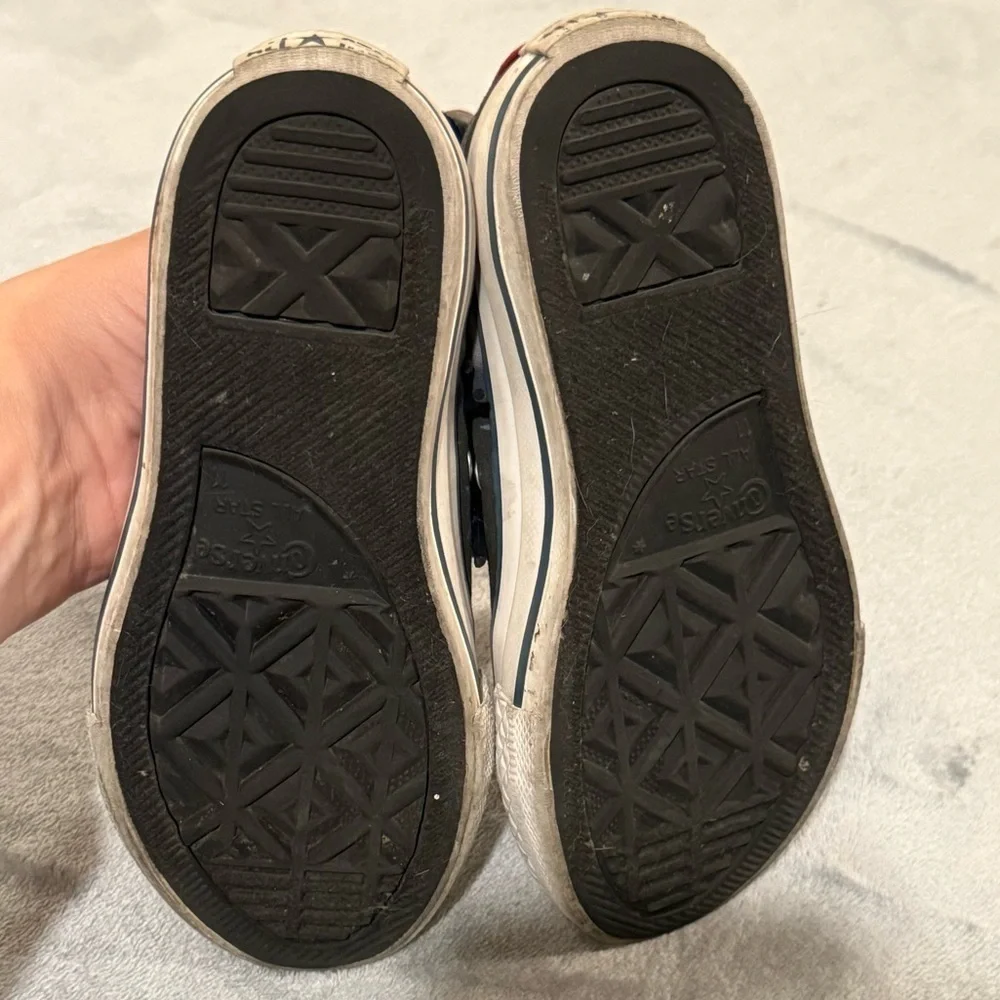 Converse Blue and Black with stars High-Top Sneakers